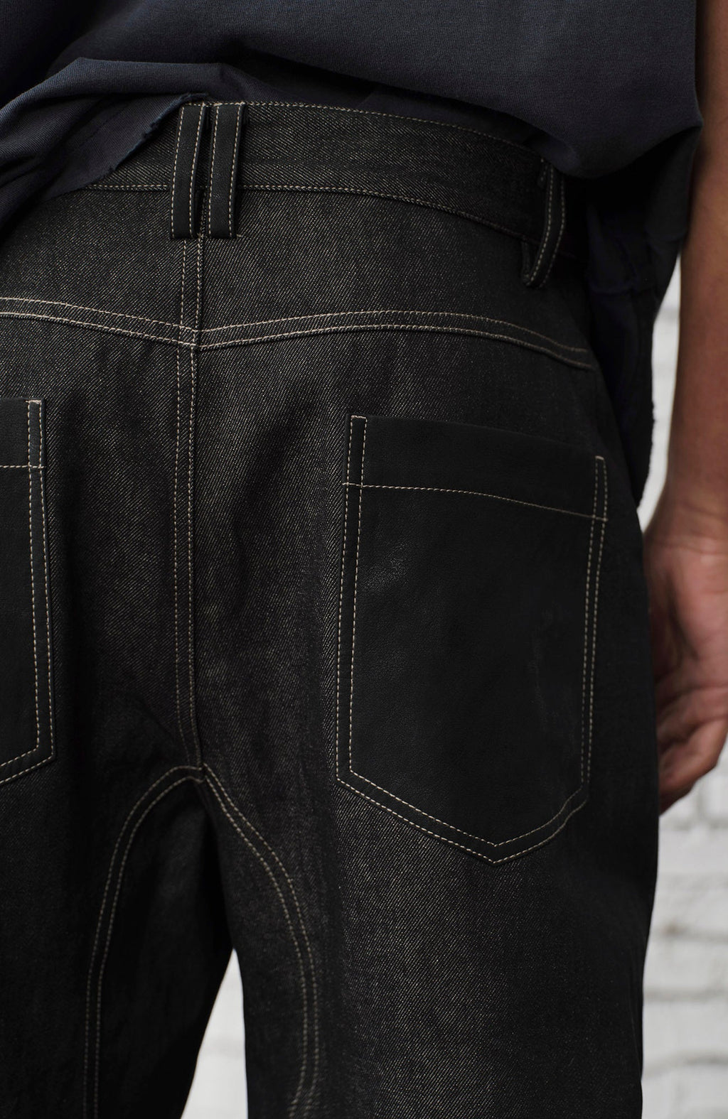 ORGANIC EMOTION Contrast-Paneled Workwear Jeans