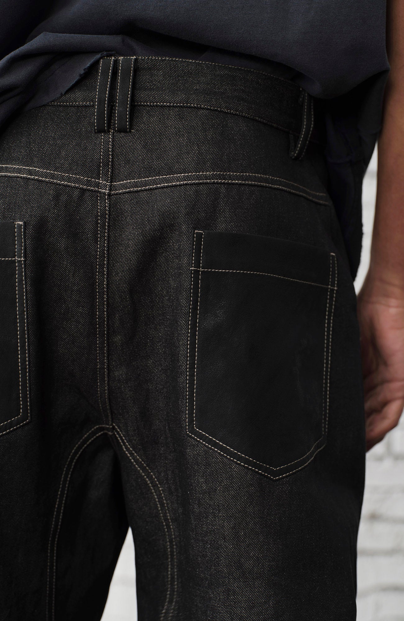 ORGANIC EMOTION Contrast-Paneled Workwear Jeans