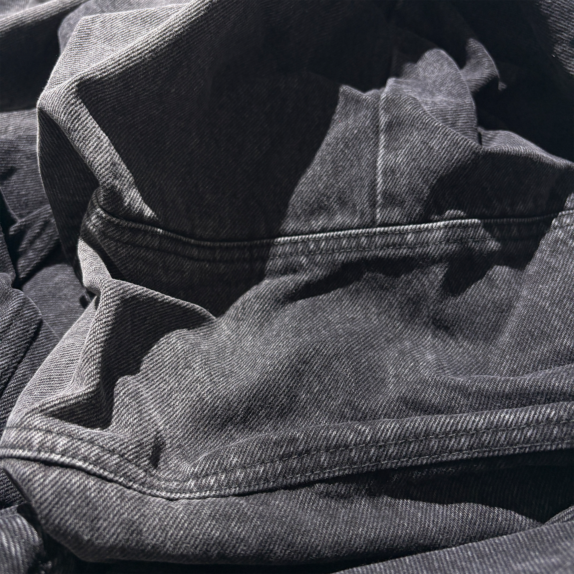 PCCVISION Distressed Wrinkled Stacked Baggy Jeans