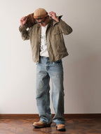 NEIGBORL Washed Distressed Straight-Leg Jeans