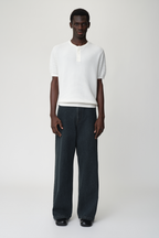 OPICLOTH Retro Washed Straight-Leg Jeans