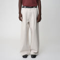 OPICLOTH Pleated Wide-Leg Jeans