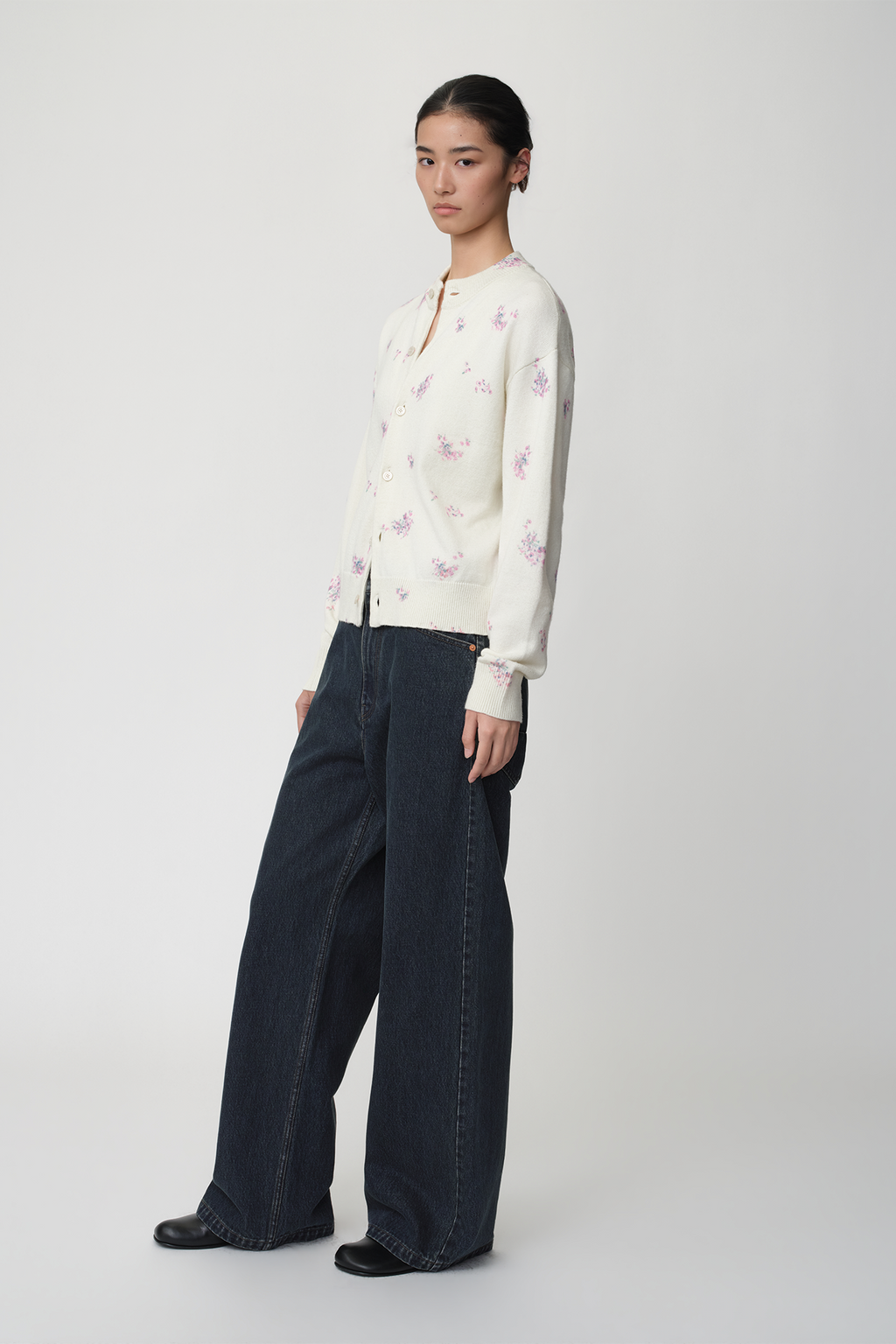 OPICLOTH Retro Washed Straight-Leg Jeans