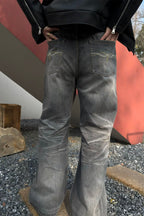 CATSSTAC Classic Whiskering Washed Jeans