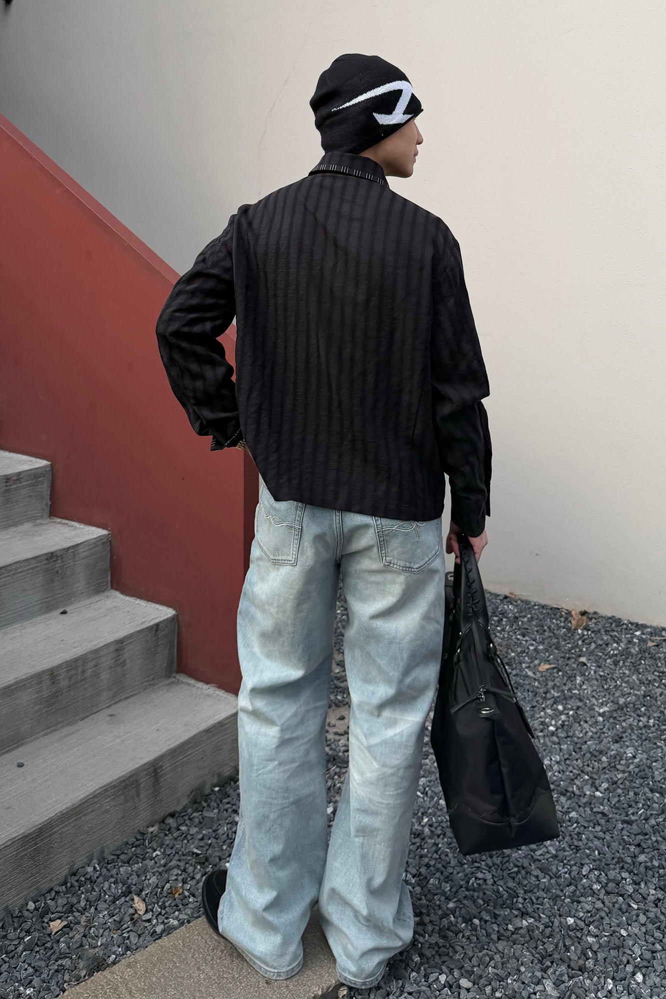 CATSSTAC Classic Whiskering Washed Jeans