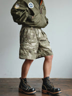 NEIGBORL Retro Washed Camo Cargo Shorts