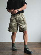 NEIGBORL Retro Washed Camo Cargo Shorts