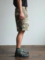 NEIGBORL Retro Washed Camo Cargo Shorts