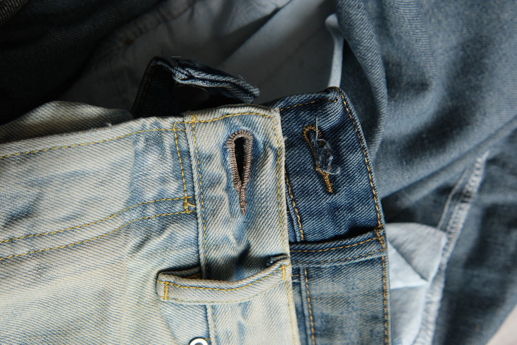 NEIGBORL Washed Paint-Splatter Straight-Leg Jeans
