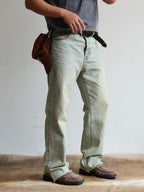 NEIGBORL Washed Paint-Splatter Straight-Leg Jeans
