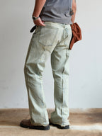 NEIGBORL Washed Paint-Splatter Straight-Leg Jeans