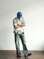 NEIGBORL Washed Distressed Flared Jeans