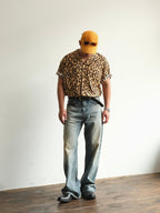 NEIGBORL Whiskering Washed  Straight-Leg Jeans