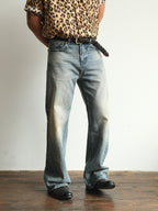 NEIGBORL Whiskering Washed  Straight-Leg Jeans
