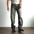 NEIGBORL Wash Distressed Loose-Fit Jeans Black