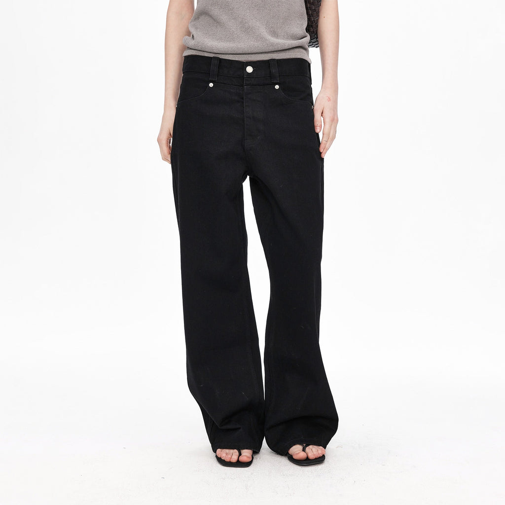 LABELROOM Washed Straight-Fit Jeans