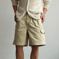 NEIGBORL Retro Washed Multi-Pocket Cargo Shorts
