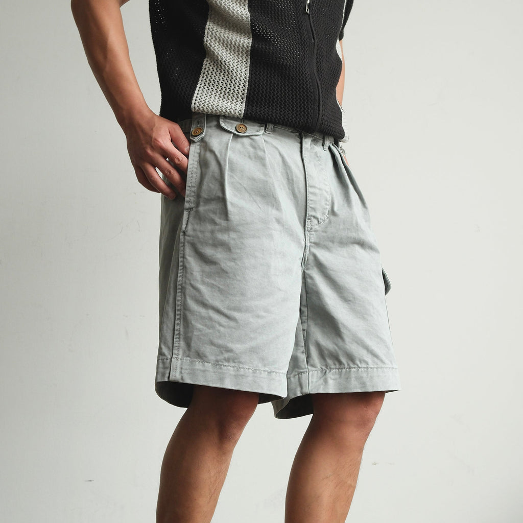 NEIGBORL Retro Washed Multi-Pocket Cargo Shorts