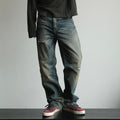 NEIGBORL Ripped Wash Straight-Leg Jeans