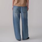OPICLOTH Washed Whiskered Curved Jeans
