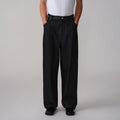 OPICLOTH Pinstripe Pleated Tapered Jeans