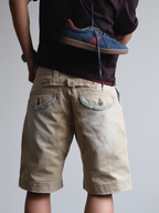 NEIGBORL Retro Washed Spliced Shorts