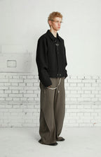 PASET Curved Seam Draped Trousers
