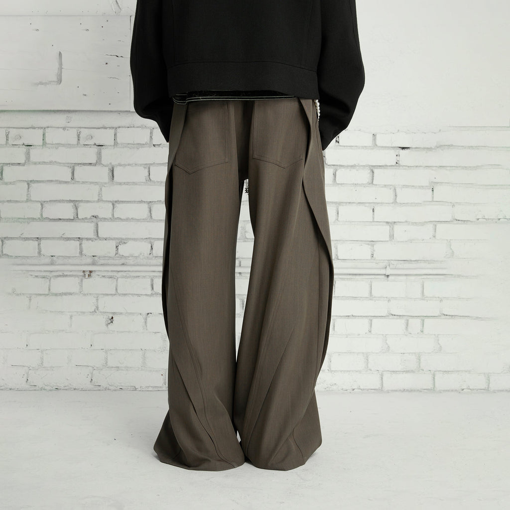PASET Curved Seam Draped Trousers