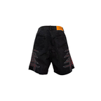 PCCVISION Washed Distressed Graphic Denim Shorts