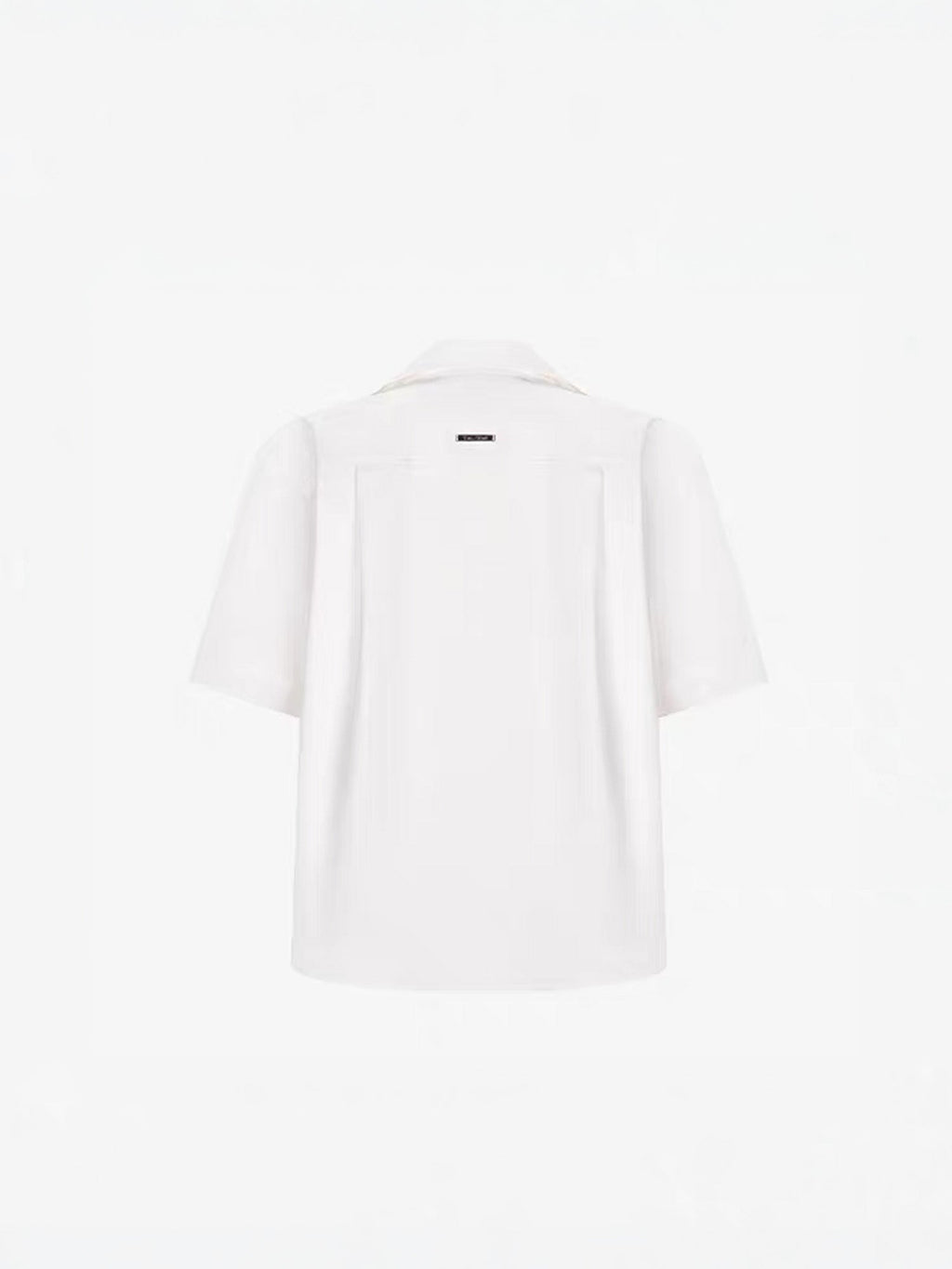 TIWILLTANG Draped Camp-Collar T Shirt