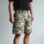 NEIGBORL Retro Washed Camo Cargo Shorts