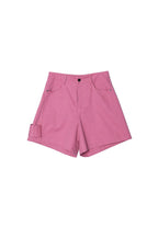 ASSEEN Asymmetric Side Strap Wide-Leg Shorts