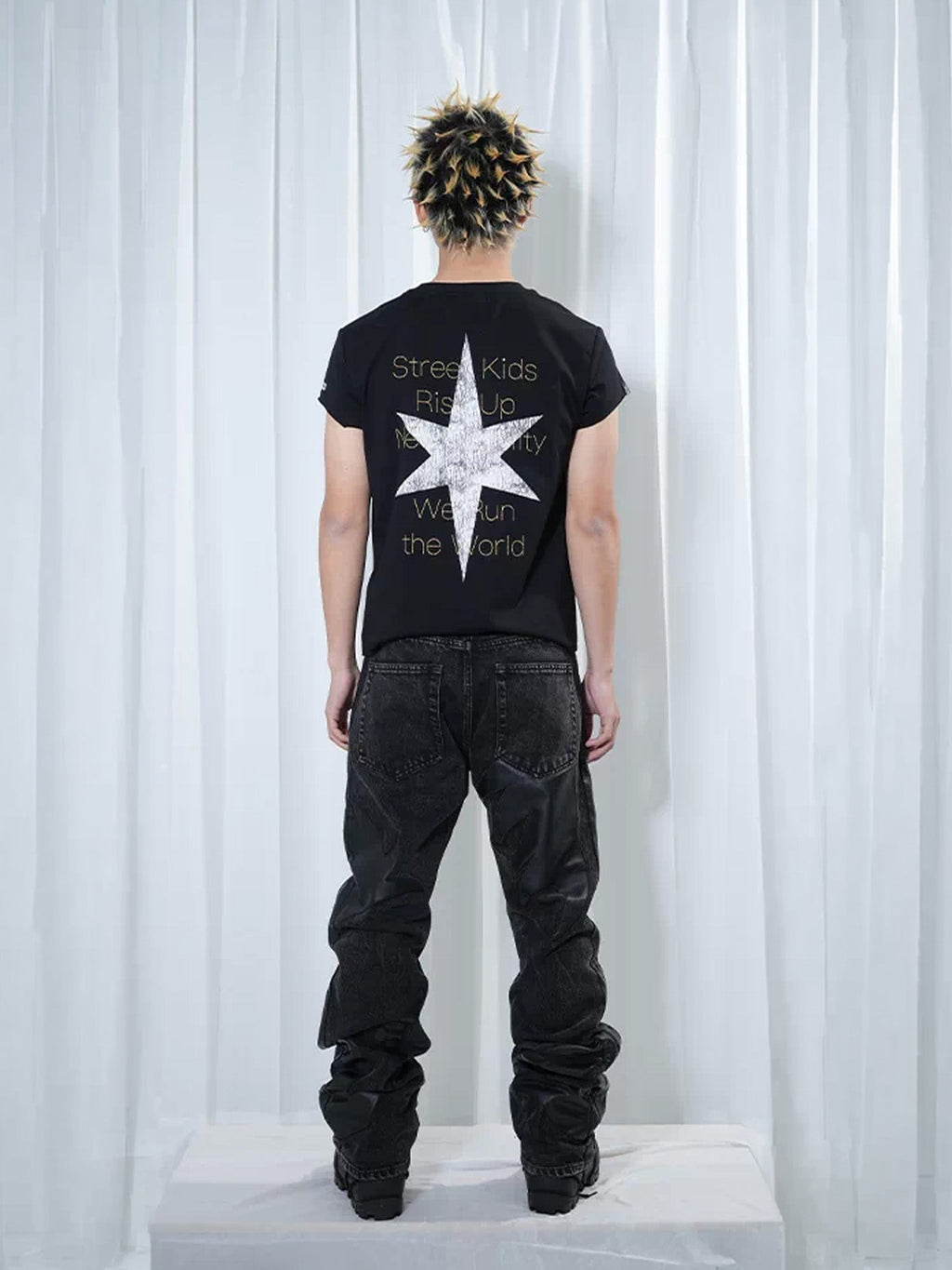 VINKID Dragon Graphic Washed Jeans