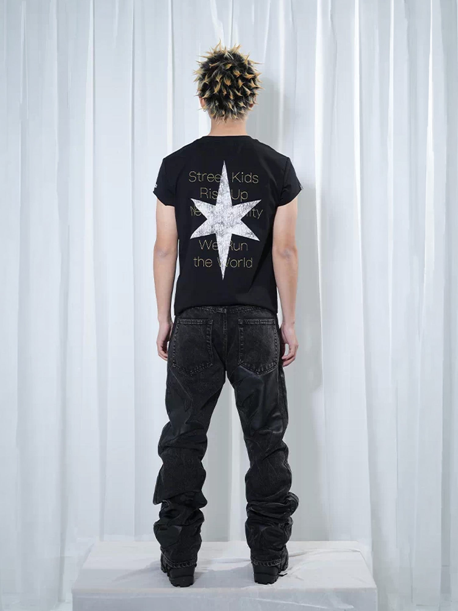 VINKID Dragon Graphic Washed Jeans