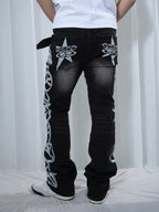 VINKID Peace Graphic Washed Jeans