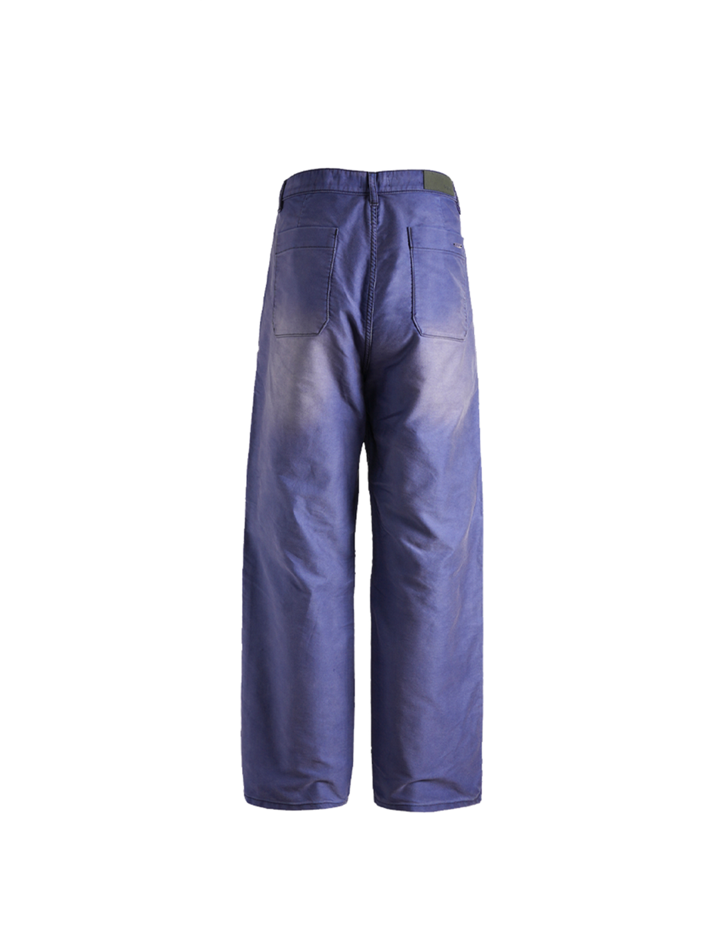 PMW Retro Washed Crinkled Wide-Leg Jeans