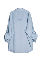 ASSEEN Rose Embroidered Pocket Linen-Blended Overshirt