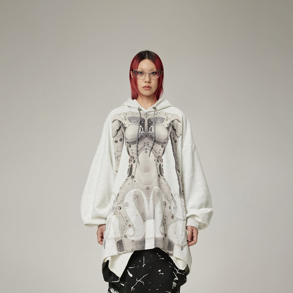 DAMAGE ASIA Ex Machina Graphics Oversized Hoodie