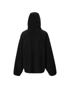 F2CE Embroidered LOGO Patch Half-Zip Fleece Hoodie