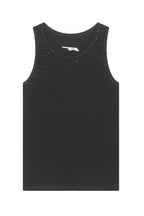 CLP Sparkle Diamond Ribbed Tank Top