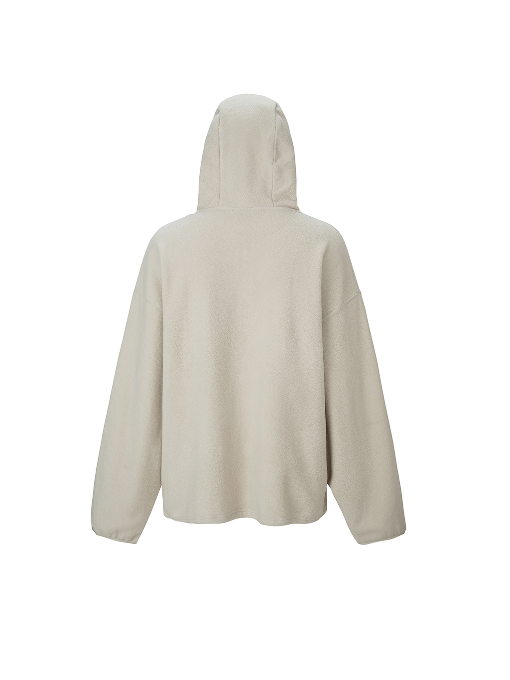 F2CE Embroidered LOGO Patch Half-Zip Fleece Hoodie