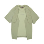 XIPHEVIL Deep Zone Deconstructed Armor Rivet T-Shirt Green