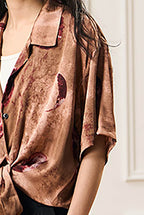 EPIC POETRY Planetary Full-Print Half Shirt