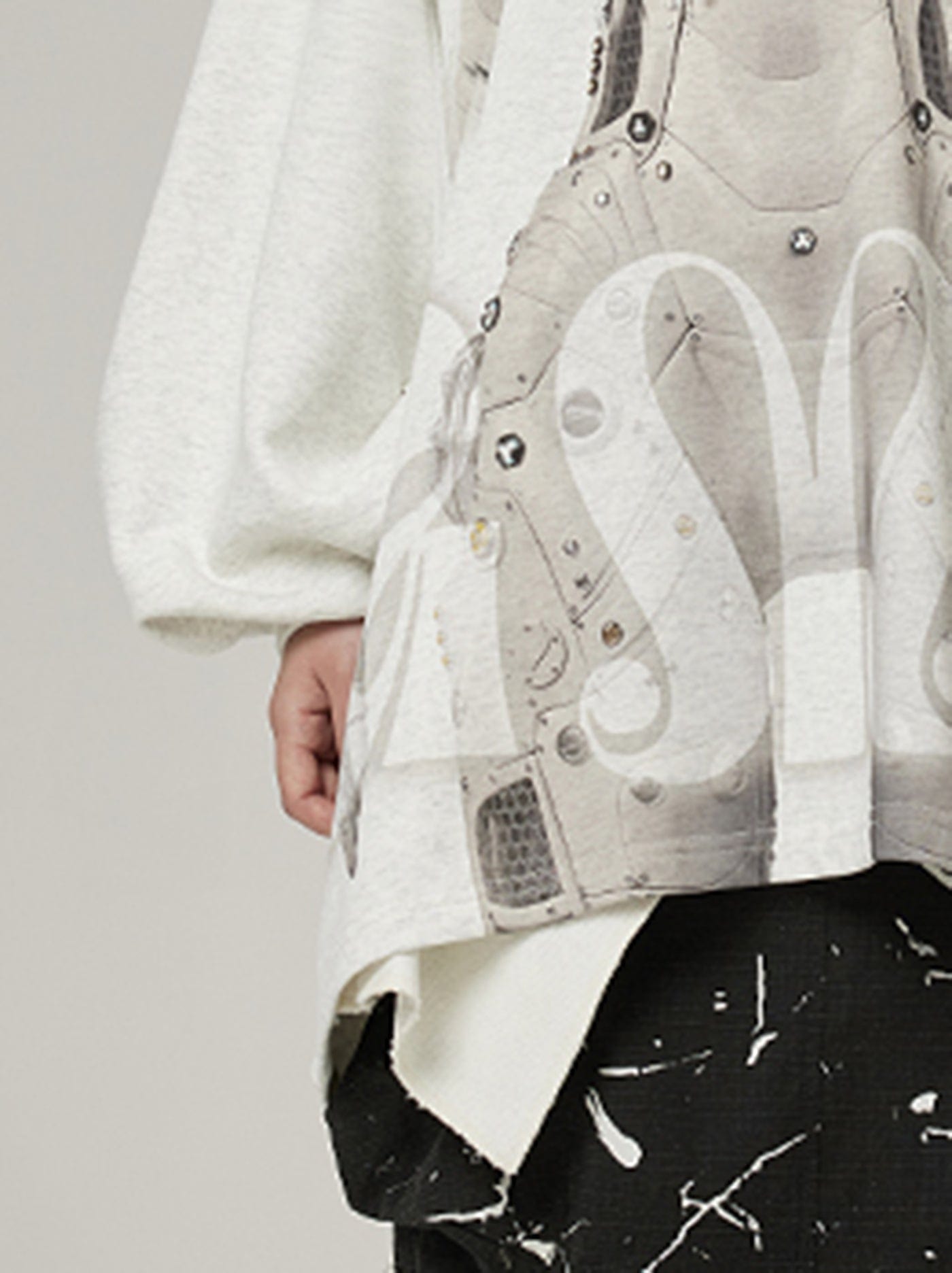 DAMAGE ASIA Ex Machina Graphics Oversized Hoodie