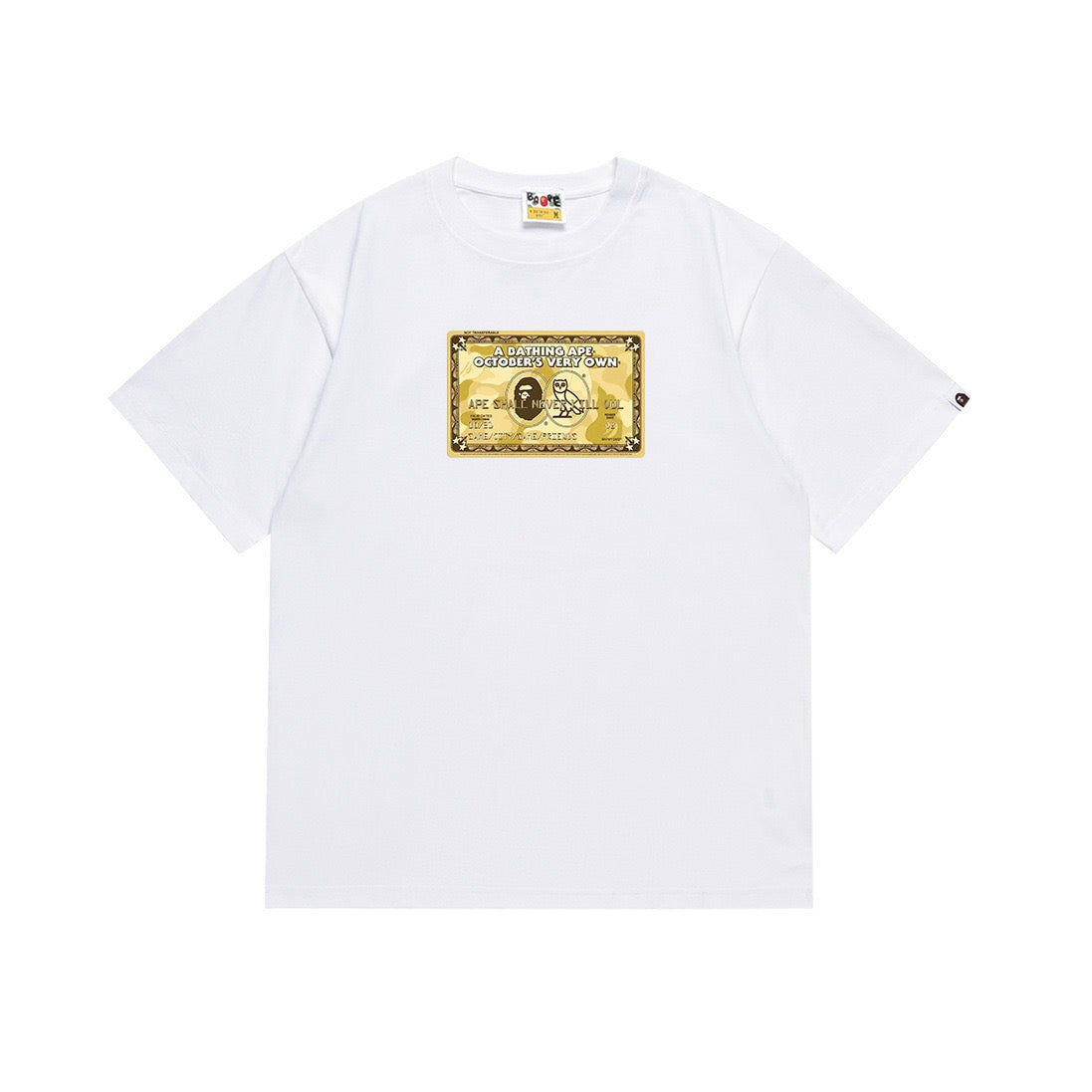 BAPE Dollar Graphic Logo T-Shirt White