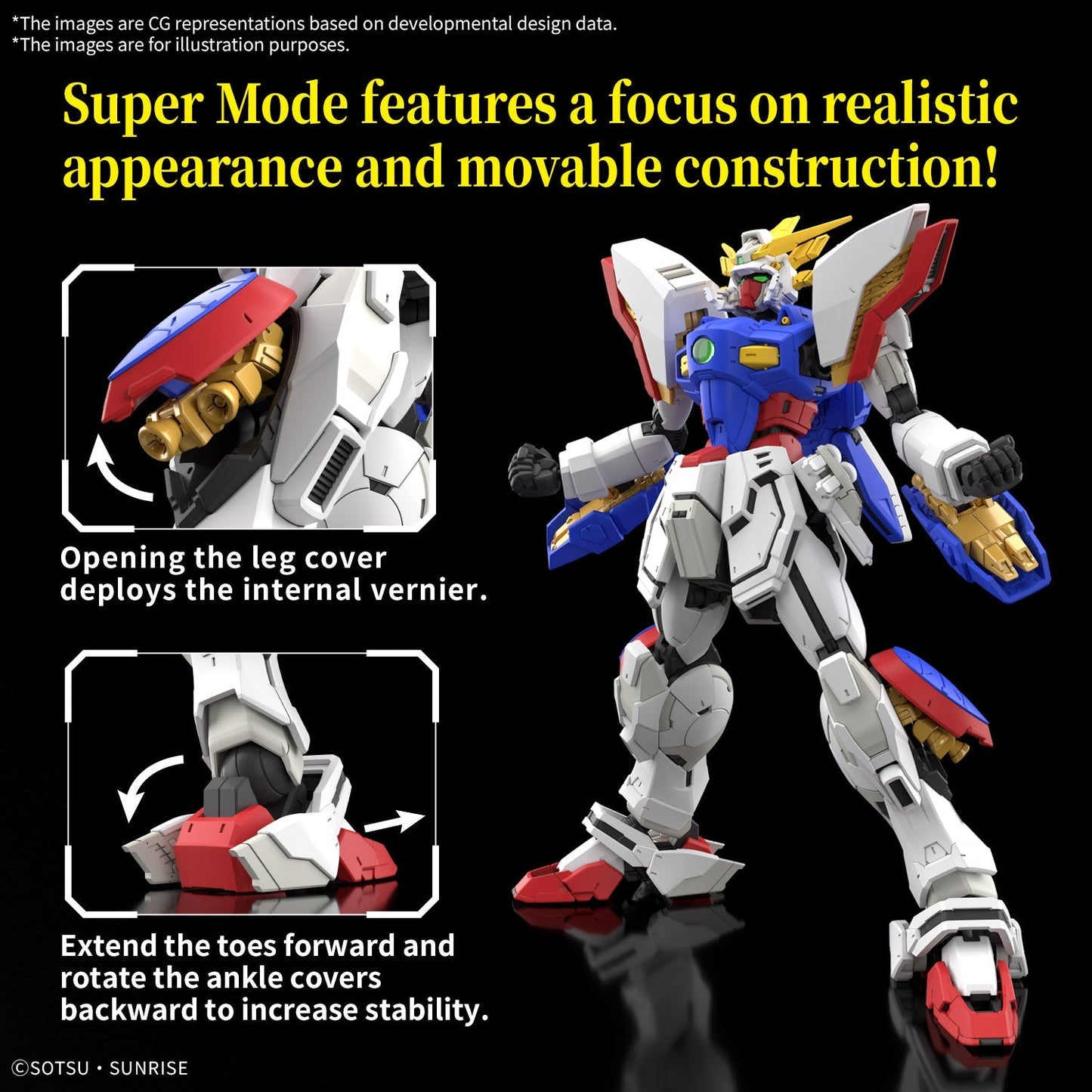 Gundam 1/144 RG #42 G Gundam GF13-017NJ Shining Gundam Model Kit