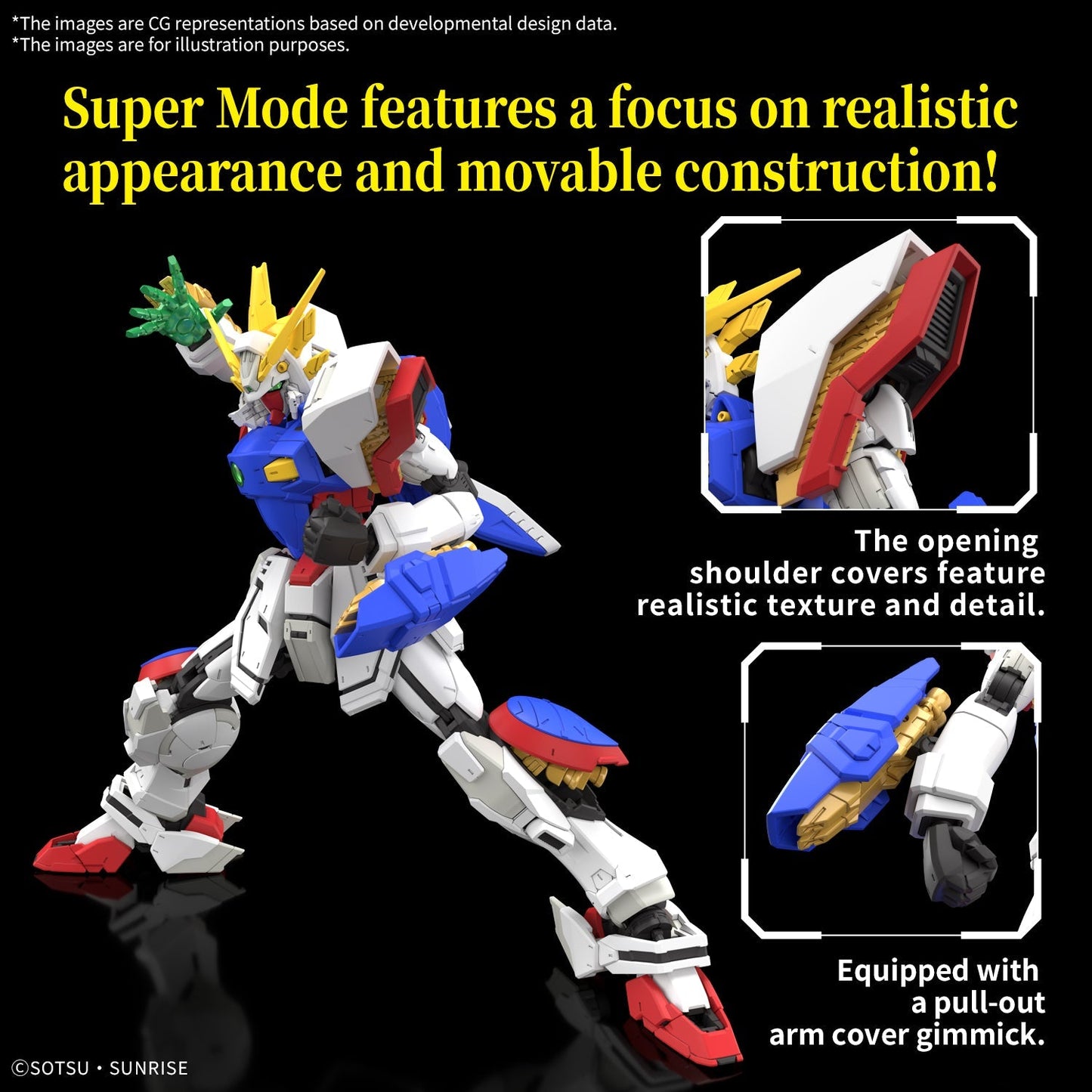Gundam 1/144 RG #42 G Gundam GF13-017NJ Shining Gundam Model Kit