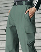 ENSHADOWER Waterproof Pleated Spliced Multi-pocket Pants