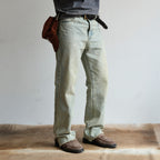 NEIGBORL Washed Paint-Splatter Straight-Leg Jeans