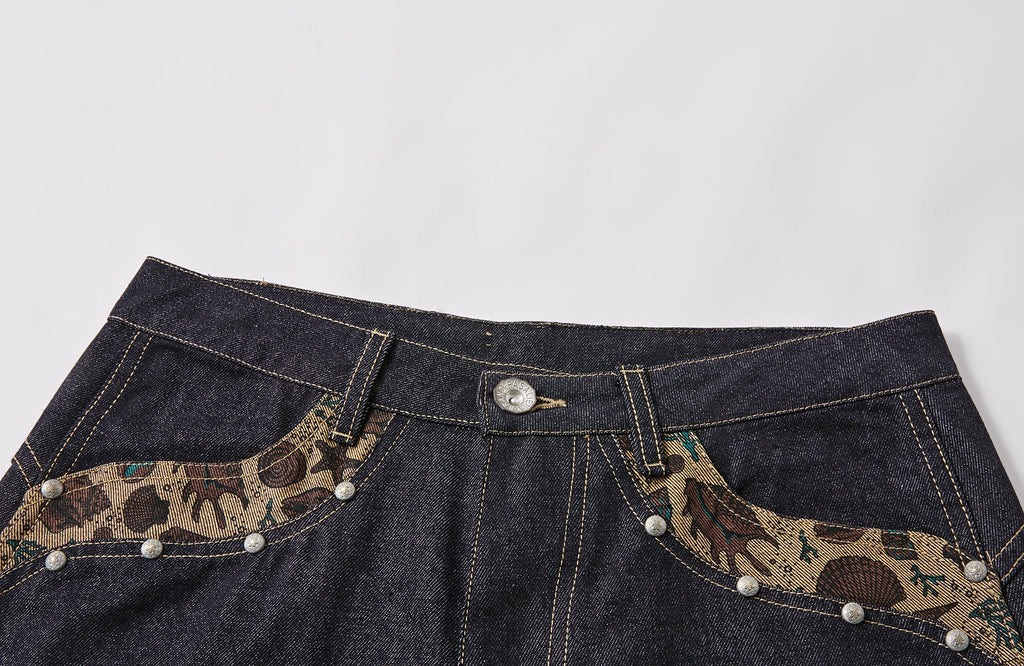 PASET Barn Cuffed Wide-Leg Jeans